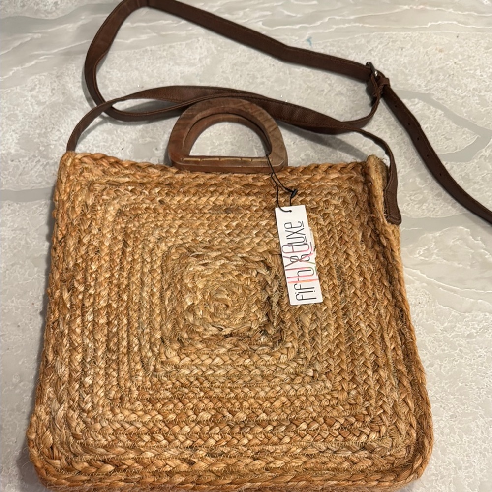 Brown Woven Bag